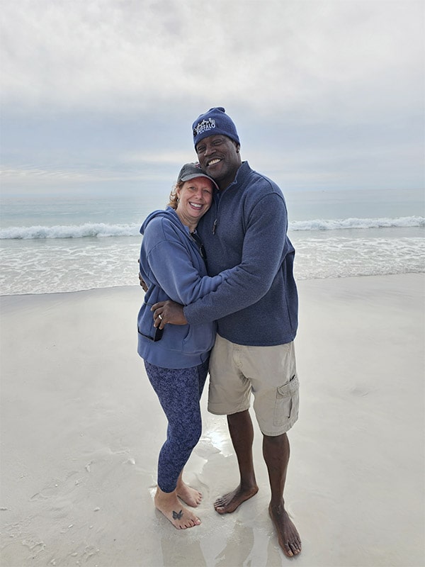 the Pattersons at the beach